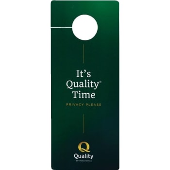 Image for Quality Inn Hanging Do Not Disturb, Case Of 100 from HD Supply