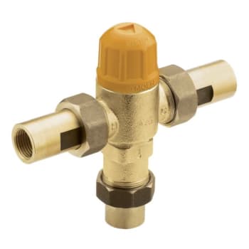 Image for Moen Commercial Adjustable 12GPM Thermostatic Mixing Valve 1/2" Cc Connections from HD Supply