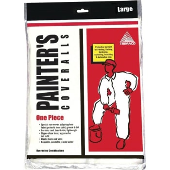 Trimaco 09903 Large Pro Painters Coveralls, Case Of 12
