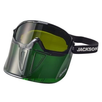 Jackson Safety Gpl530 Premium Goggle With Detachable Face Shield,shade 3 Ir Lens