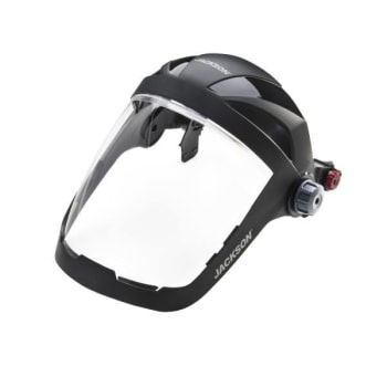 Image for Jackson Safety Lightweight Quad500 Premium Multipurpose Face Shield Black from HD Supply