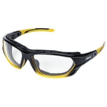 Sellstrom Impact Resistant Sealed Safety Glasses, Soft Co-Molded Temples