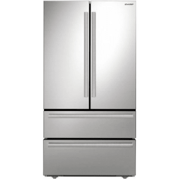 Image for Sharp 22.5-cu. Ft. French Door Counter-depth Refrigerator, Stainless Steel from HD Supply