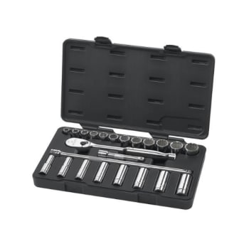 Image for Gearwrench 23 Piece 1/2 Drive 6 Point Standard & Deep Mechanics Tool Set, Sae from HD Supply