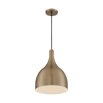 Image for SATCO® Bellcap 1 Light Large Pendant Fixture, Burnished Brass Finish from HD Supply