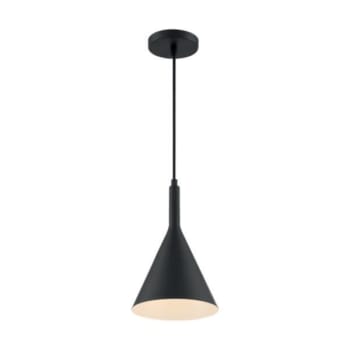 Image for Satco® Lightcap 1 Light Small Pendant Fixture, Matte Black Finish from HD Supply