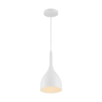 Image for SATCO® Bellcap 1 Light Small Pendant Fixture, Matte White Finish from HD Supply