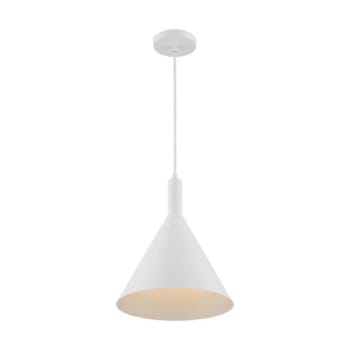 Image for SATCO® Lightcap 1 Light Large Pendant Fixture, Matte White Finish from HD Supply