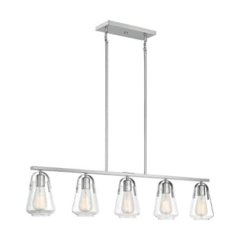 Image for Satco® Skybridge 5 In. 5-Light Outdoor Pendant Fixture (Brushed Nickel) from HD Supply
