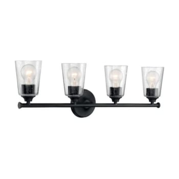 Image for Satco® Bransel 4-Light Bath Vanity Fixture (Black) from HD Supply