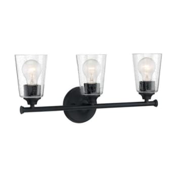 Image for Satco® Bransel 3-Light Bath Vanity Fixture (Black) from HD Supply