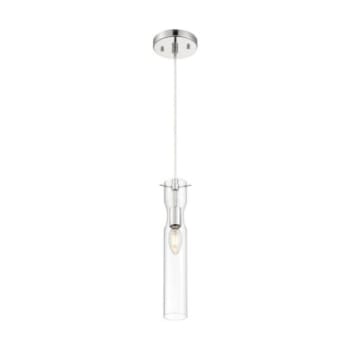 Image for Satco® Spyglass 1 Light Mini Pendant Fixture, Polished Nickel, Clear Glass from HD Supply