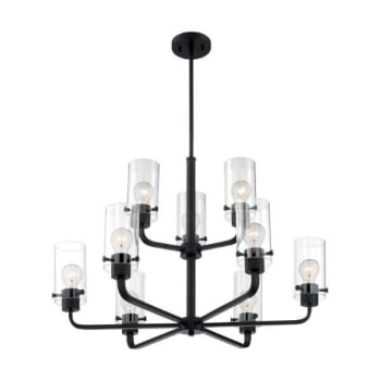 Image for Satco® Nuvo Sommerset 9-Light Rod Indoor Chandelier (Glass) from HD Supply