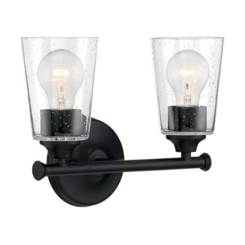Image for Satco® Bransel 2-Light Bath Vanity Fixture (Black) from HD Supply