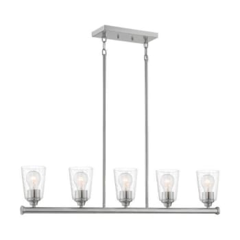Image for SATCO® Bransel 5 in. 5-Light Outdoor Pendant Fixture (Brushed Nickel) from HD Supply