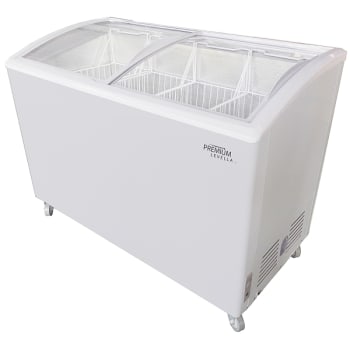 Image for Premium Levella 9.5 Cu Ft Curved Glass Top Chest Freezer In White from HD Supply