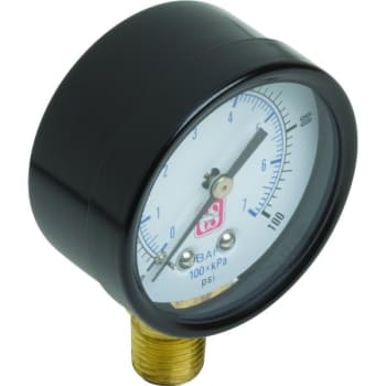 Image for Water Pressure Test Gauge 100 PSI from HD Supply