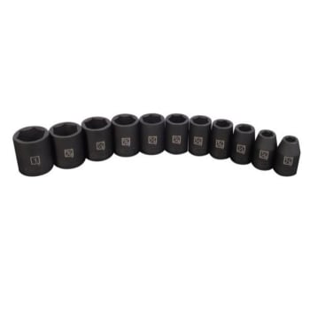 Image for Steelman 11-Piece 1/2-Inch Drive Shallow 6-Point Impact Sae Socket Set from HD Supply