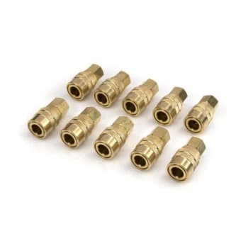 Image for Steelman 1/4-Inch Npt Brass Coupler Package Of 10 from HD Supply
