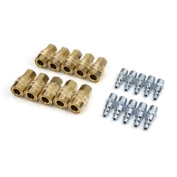 Image for Steelman 20-Piece 1/4-Inch Npt Steel Core Brass Coupler And Steel Plug Pack from HD Supply