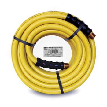 Image for Steelman 50' Yellow Rubber 1/2-Inch Id Hose Reel Replacement Air / Water Hose from HD Supply