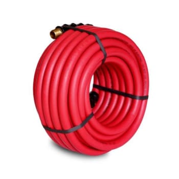 Image for Steelman 50' Red Rubber 1/2 Id Hose Reel Replacement Air Hose from HD Supply