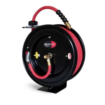 Image for Steelman Enclosed Spring Pneumatic Hose Reel With 50-Foot 1/2-Inch Id Hose from HD Supply
