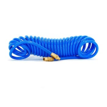 Steelman 25-Foot Coiled 3/8-Inch Id Air Hose With Adapter