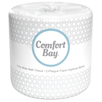 Comfort Bay™ Bright White 2-Ply Bath Tissue, Case Of 96