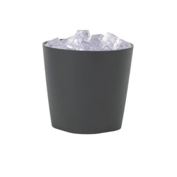 Image for Hapco Green Certified 3 Quart Contour Ice Bucket, Graphite, Case Of 36 from HD Supply