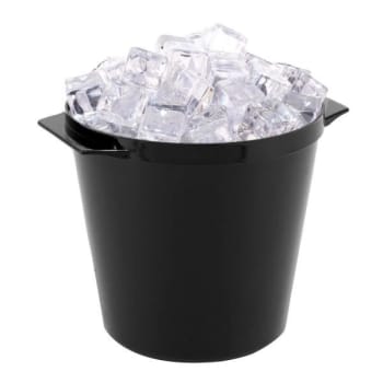 Image for Hapco Essential 3 Quart Round Ice Bucket With Handles, Black, Case Of 36 from HD Supply