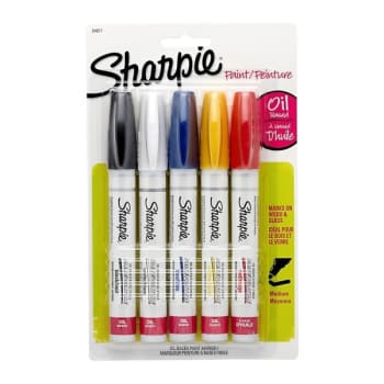 Sharpie® Assorted Color Medium Point Paint Marker, Package Of 5