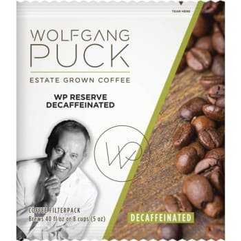 Image for Wolfgang Puck Signature Coffee 8-Cup Filter Pouches Decaffeinated Case Of 100 from HD Supply