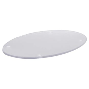 Hapco Certified Green Finishing Touches 4x8 Oval Amenity Tray, Clear, Case Of 50
