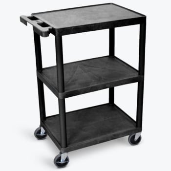Image for Luxor 24 X 18 Utility Cart - 3 Shelves Structural Foam Plastic from HD Supply