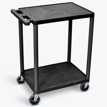 Image for Luxor 24 X 18 Utility Cart - Two Shelves Structural Foam Plastic from HD Supply