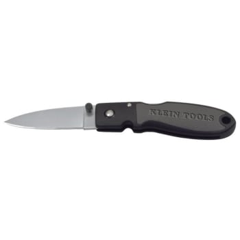 Klein Tools® Black Drop Point Lightweight Knife
