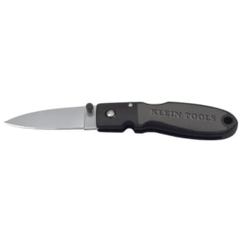 Klein Tools® Black Drop Point Lightweight Knife