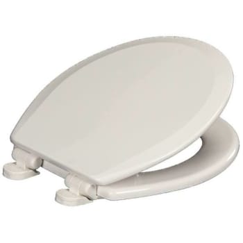 Image for Centoco Round Plastic Toilet Seat Featuring Safety Close In White With Hardware from HD Supply