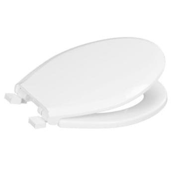 Image for Centoco Deluxe Plastic Toilet Seat For Round Bowl With Safety Close, White from HD Supply
