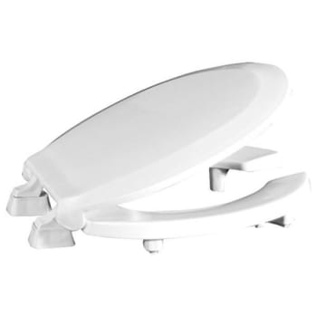 Image for Centoco Round 2 Raised Plastic Toilet Seat, Open Front With Cover, Ada from HD Supply