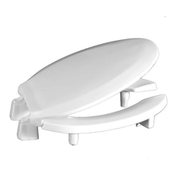 Centoco Elongated 3 Raised Plastic Toilet Seat, Open Front With Cover, Ada