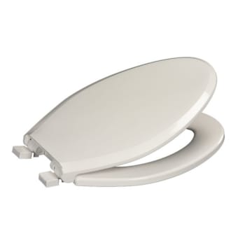 Image for Centoco Deluxe Plastic Toilet Seat For Elongated Bowl With Safety Close, White from HD Supply