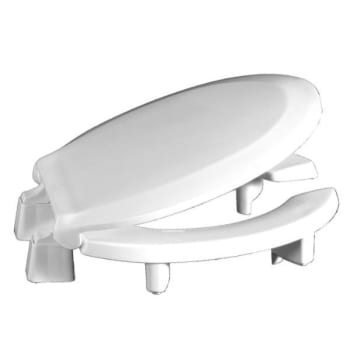 Image for Centoco Round 3 Raised Plastic Toilet Seat, Open Front With Cover, Ada from HD Supply