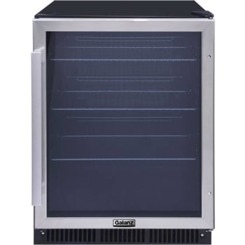 Galanz 167-Can Built-In Beverage Cooler In Stainless Steel