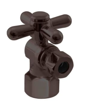 Image for Westbrass Angle Stop, 1/2 In. Ips X 3/8 In. Od 1/4-Turn Cross Handle, Bronze from HD Supply