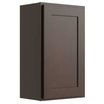 Image for CNC Cabinetry 12" W x 30" H 1 Door Wall Cabinet, Luxor Espresso from HD Supply