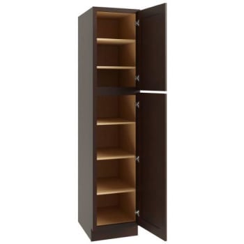 Image for CNC Cabinetry 84" H Single Door Utility Cabinet (R), Luxor Espresso from HD Supply