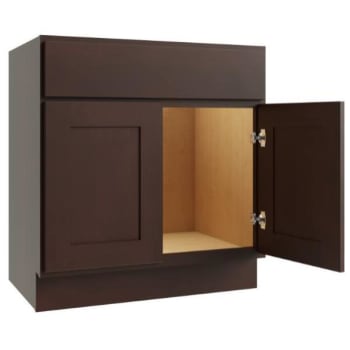 Image for CNC Cabinetry 36" W 2 Door Vanity Sink Base Cabinet, Luxor Espresso from HD Supply