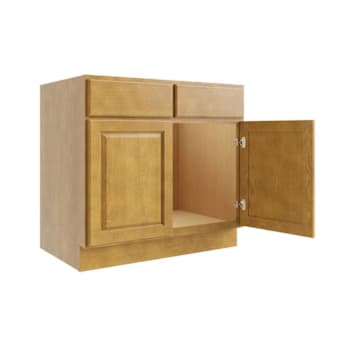 Image for Cnc Cabinetry 33" W Sink Base Cabinet, Country Oak from HD Supply